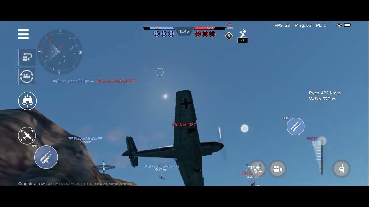 War Thunder - První letecká bitva #gameplay 