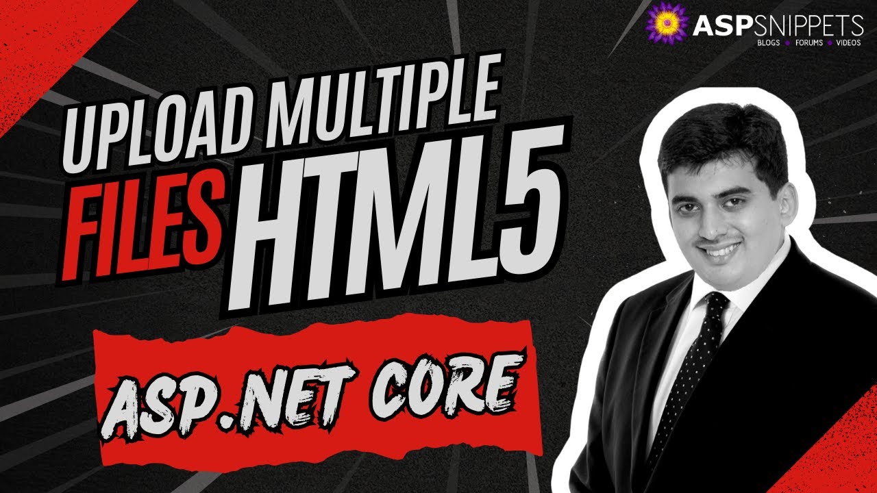 Upload multiple Files using HTML5 Input File in ASP.Net Core