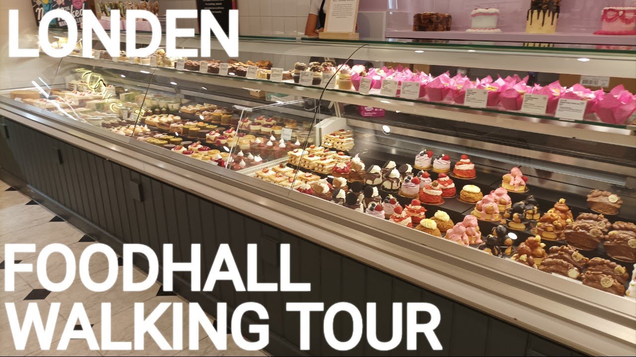 London 🇬🇧 United Kingdom - Walking Tour - Food Hall Selfridges Shopping Department Store England