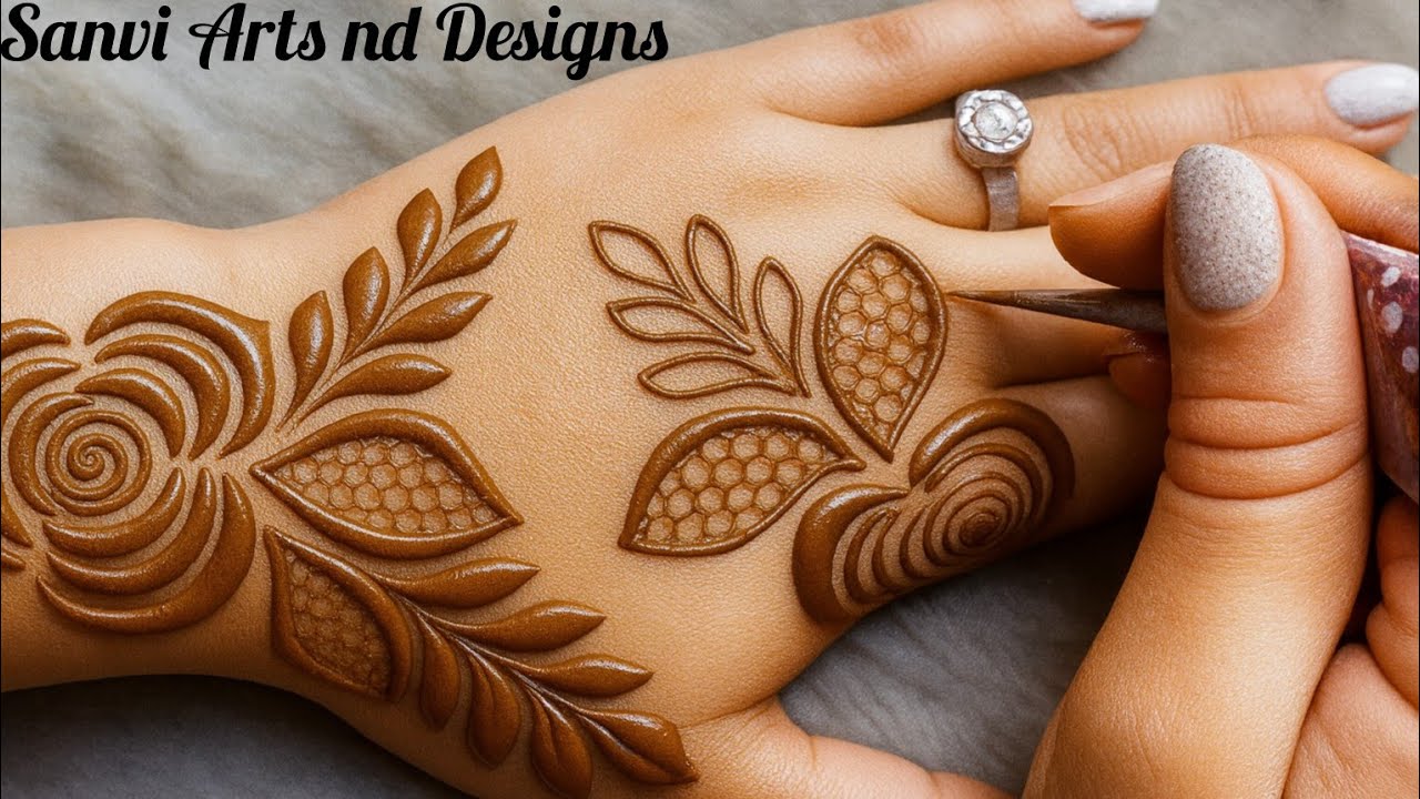 Dubai Style Mehndi designs For Short Hand||Back Hand Mehndi Dubai designs||mehndi ka Design