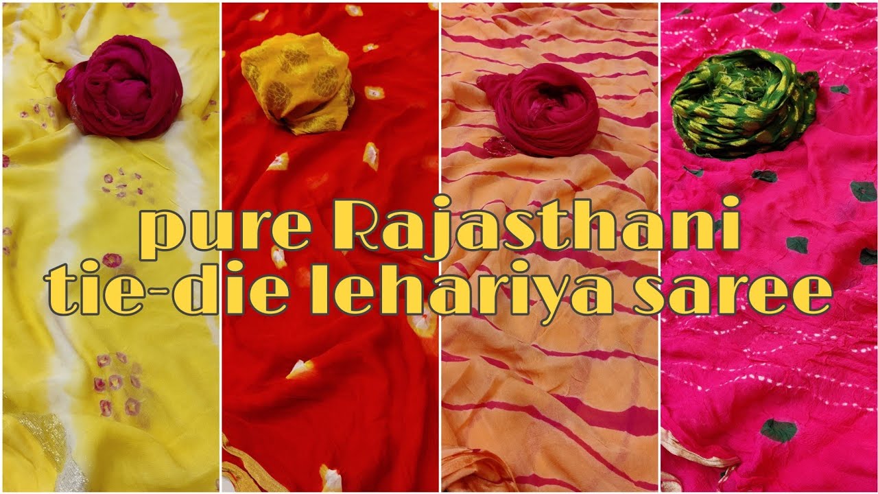 Latest Rajasthani tie-die pure leheriya sarees | लेटेस्ट राजस्थानी प्योर टाइ-डाई लहरिया साड़ियां