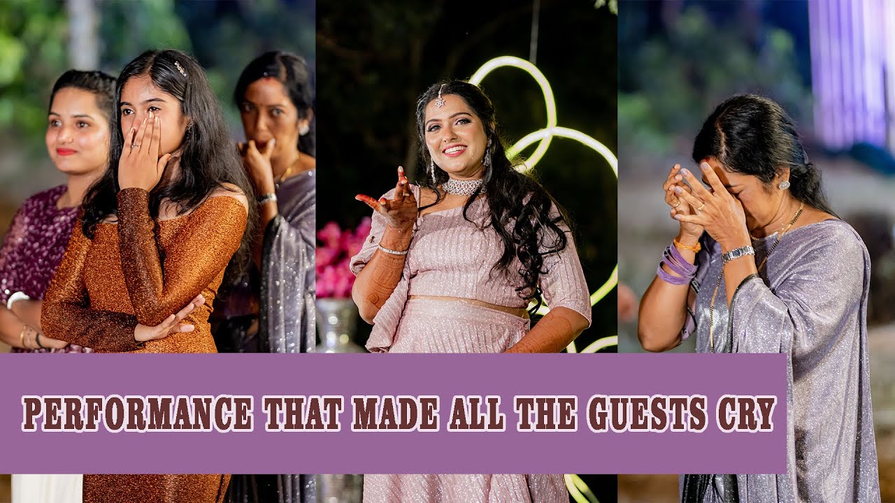 Emotional Performance from the Bride to her mom and sister | Surprise dance by the Bride