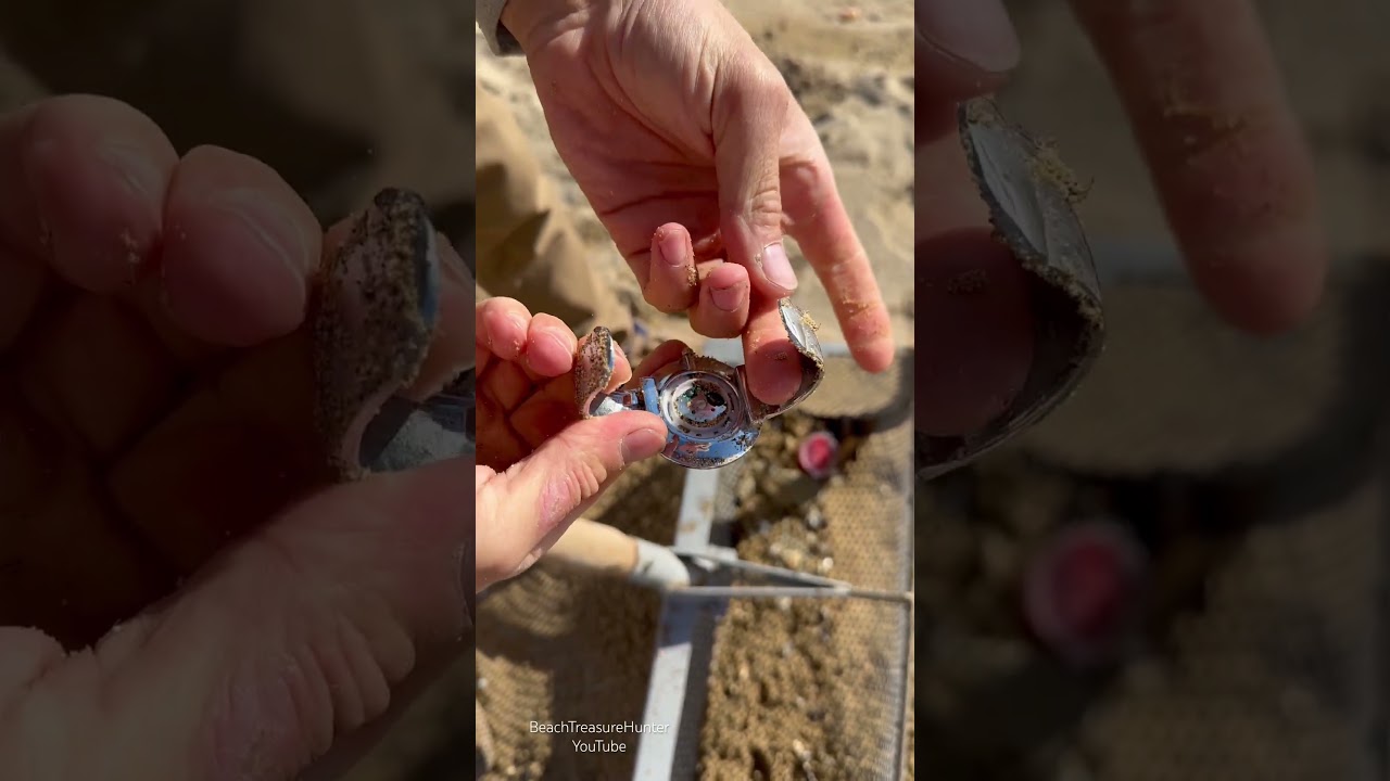 Beach Clean-Up Turns Into Treasure Hunt! Found SILVER WATCH and Something CRAZY! #treasurehunt