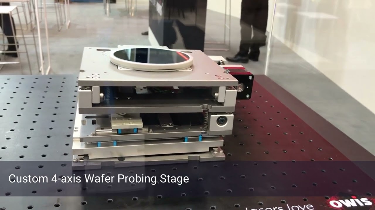 Custom 4 axis wafer probing stage