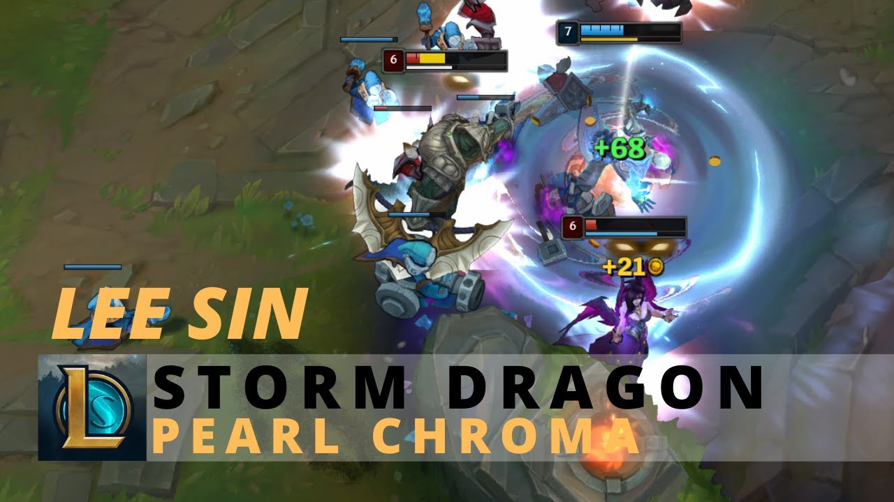 Storm Dragon Lee Sin Pearl Chroma - League Of Legends