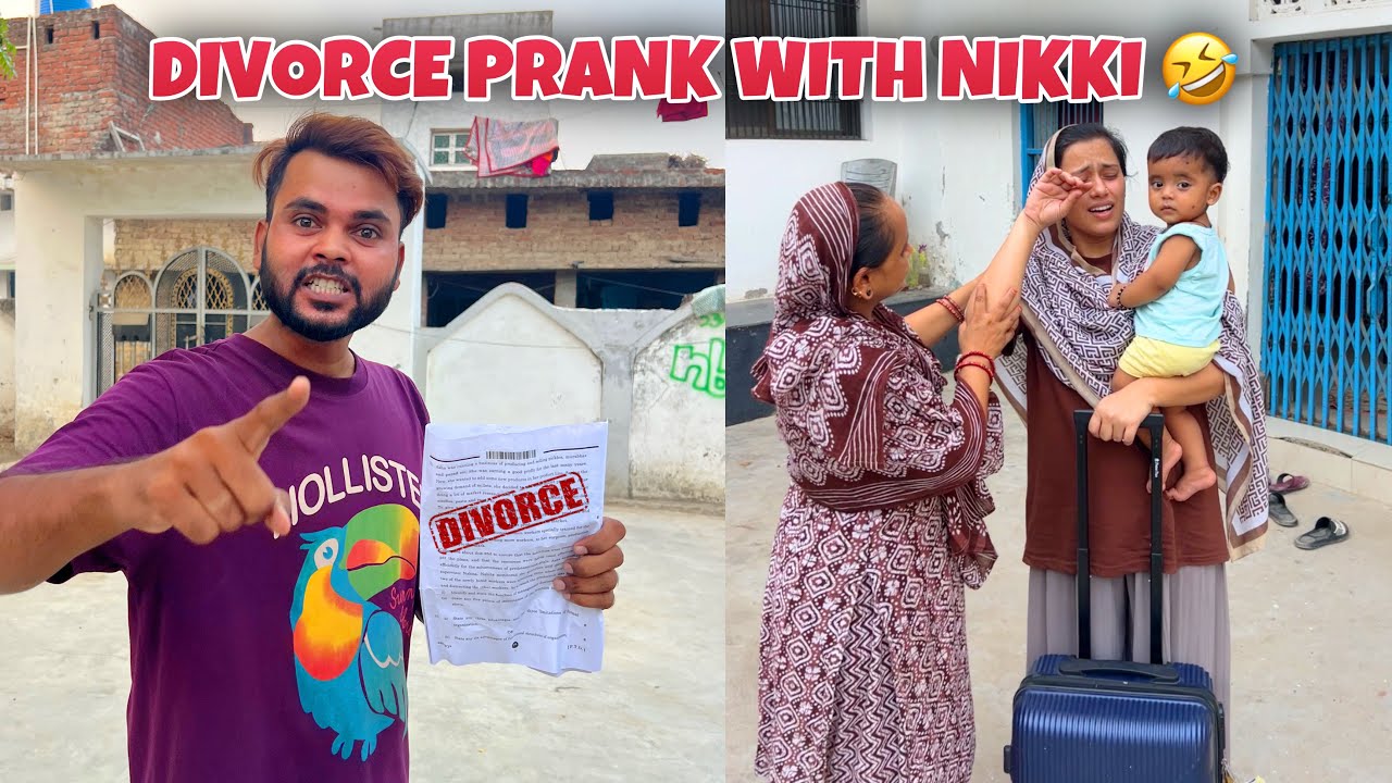 Divorce Prank With My Wife 😳 Nikki Rone Lagi 😭 Prank Gone Wrong 🥲