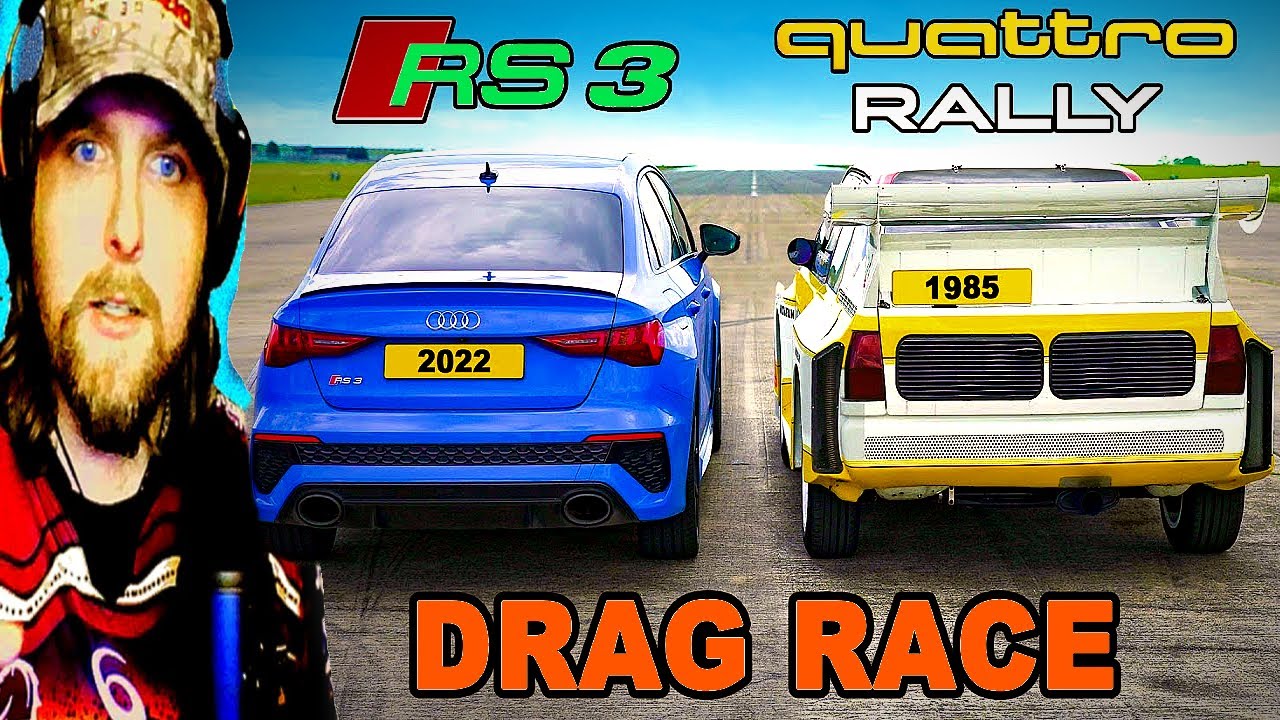 NASCAR Fan Reacts to Audi S1 Quattro RALLY Car VS Audi RS3 - DRAG RACE