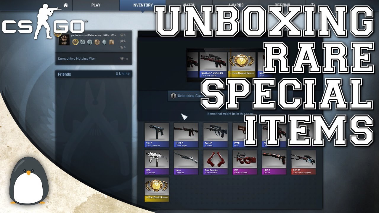 CS:GO - When i unbox Rare Special Items live...