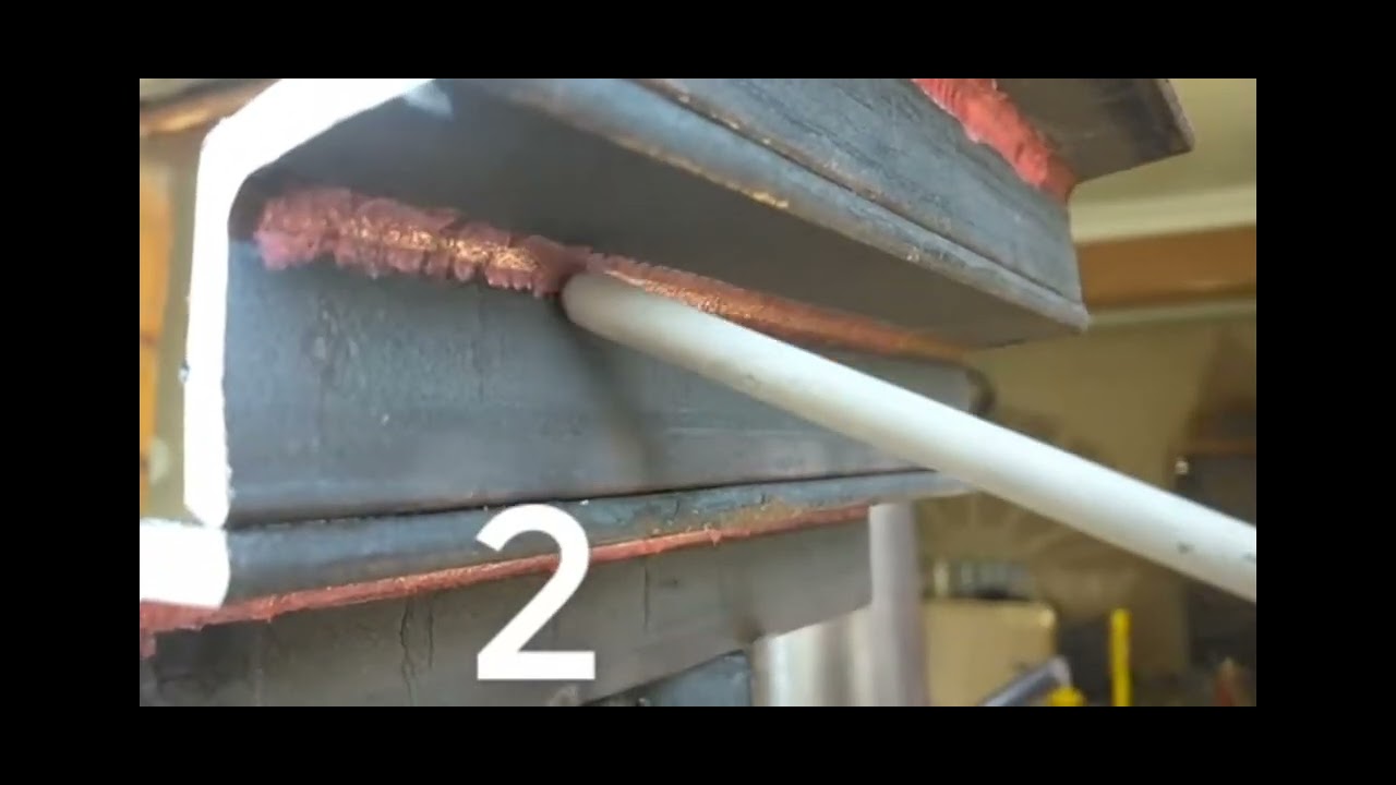 Overhead welding on ms flat by Smaw🌼