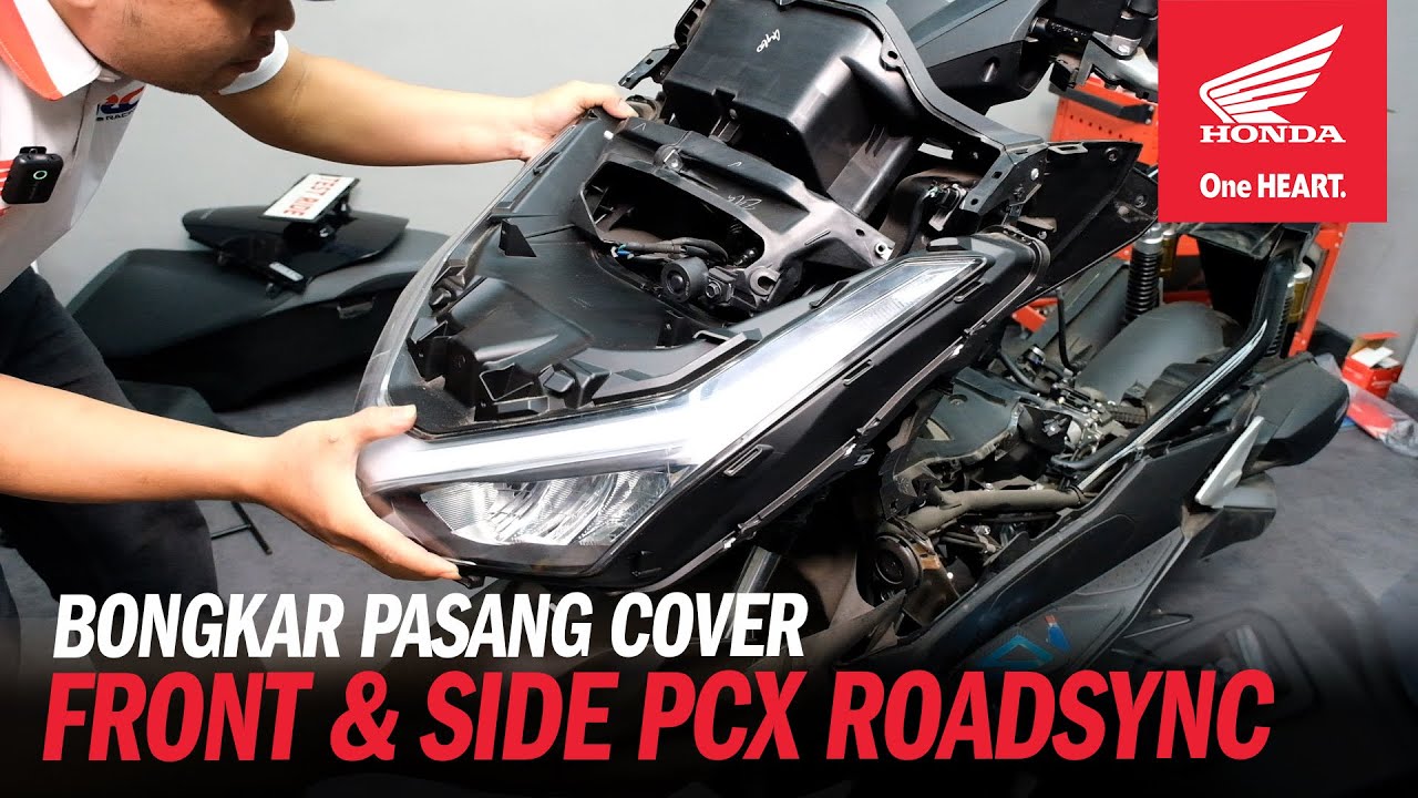 RAHASIA‼️CARA BONGKAR PASANG COVER FRONT & SIDE PCX 160 2025 TANPA RUSAK 😁👍 #hondacengkareng #honda