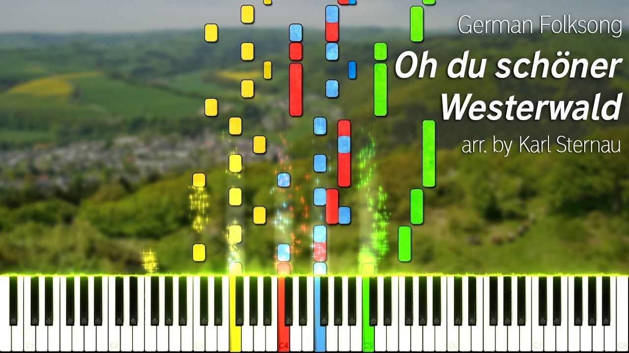 Oh du schöner Westerwald (piano arr. by Karl Sternau for 4 hands)