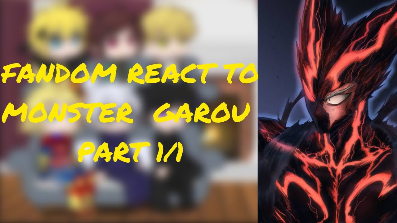 FANDOM REACT TO MONSTER GAROU ||OPM|| #opm #jjk #anime #tranding 