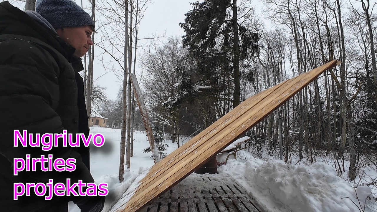 Sausis 28-1/Griuvo mano pirties projektas/ Užpustė mus negalim išvažiuot