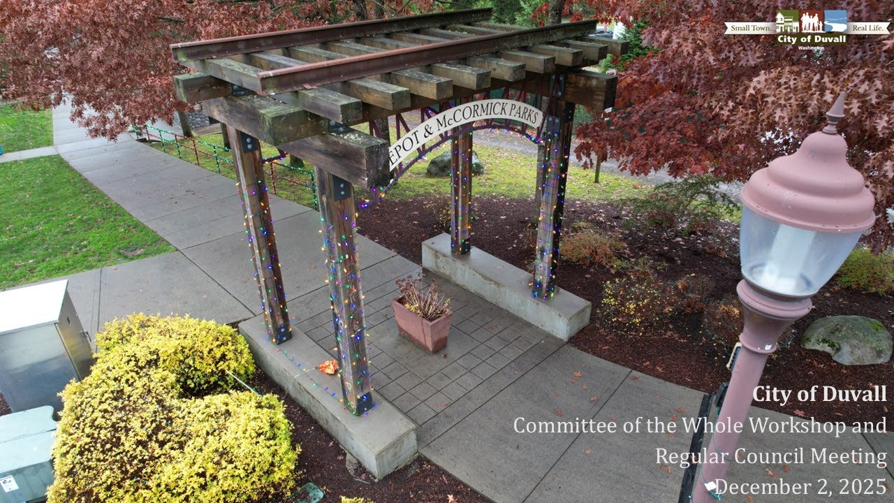 December 2, 2025 Committee of the Whole Workshop and Regular Council Meeting