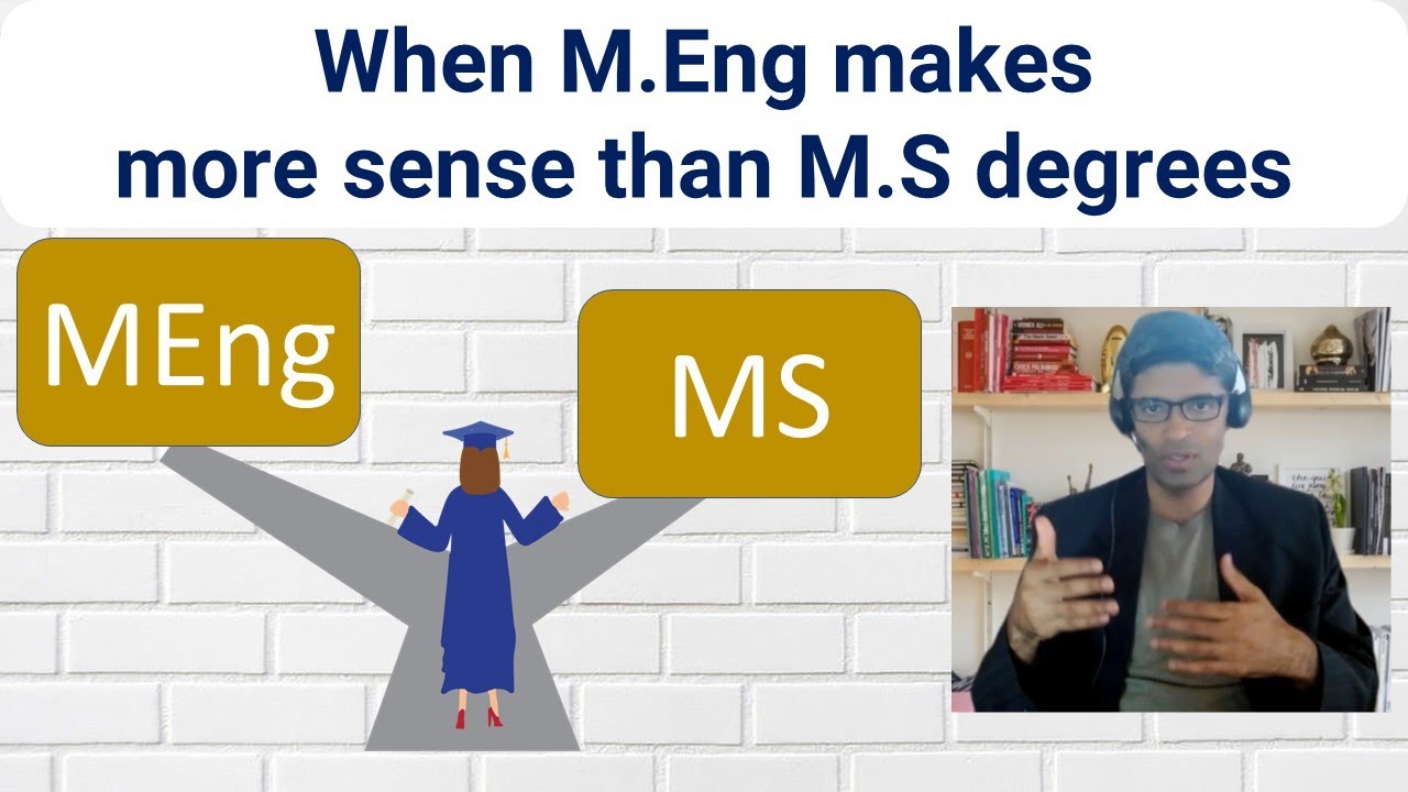 Why it makes more sense to do a MEng over a MS degree I Master of Science vs Master of Engineering