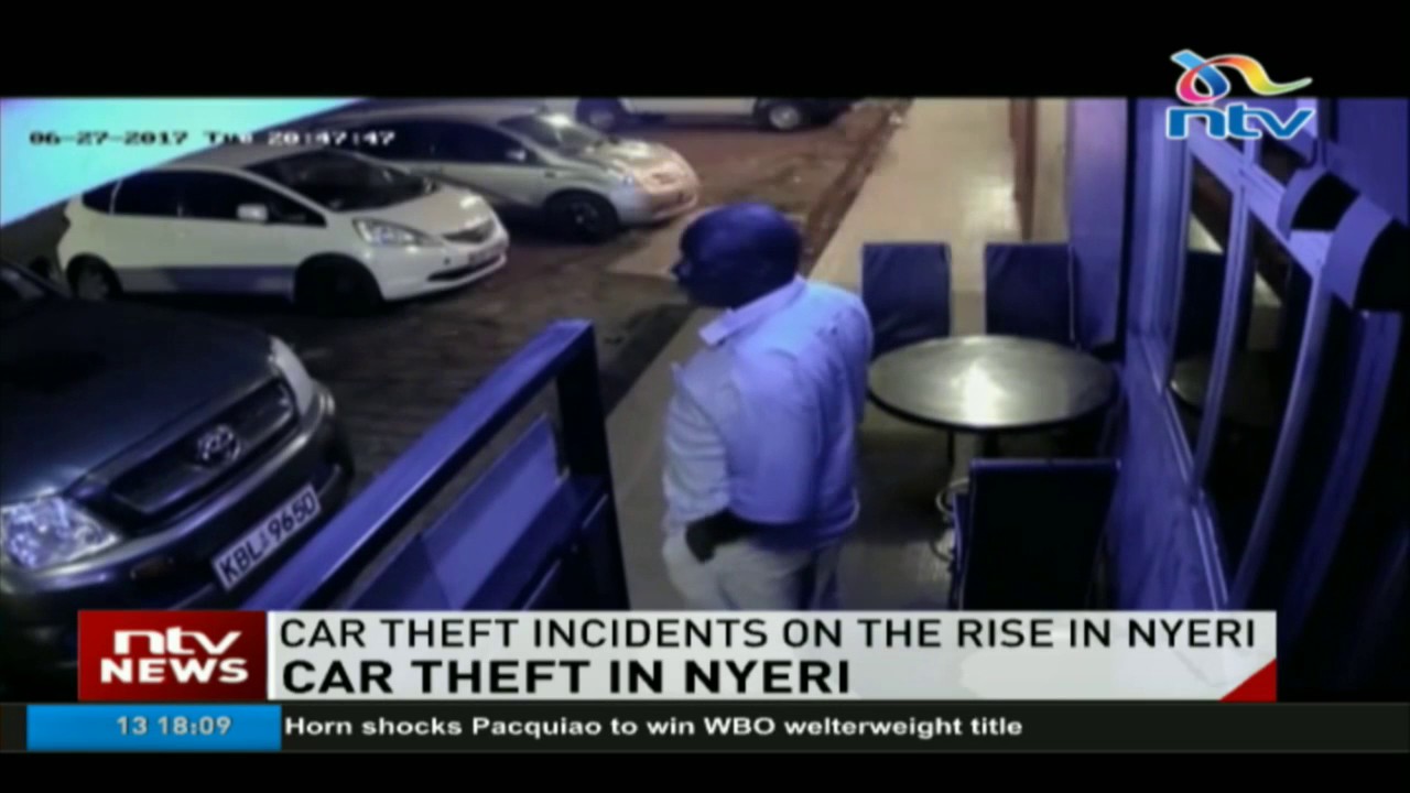 Car theft incidents on the rise in Nyeri