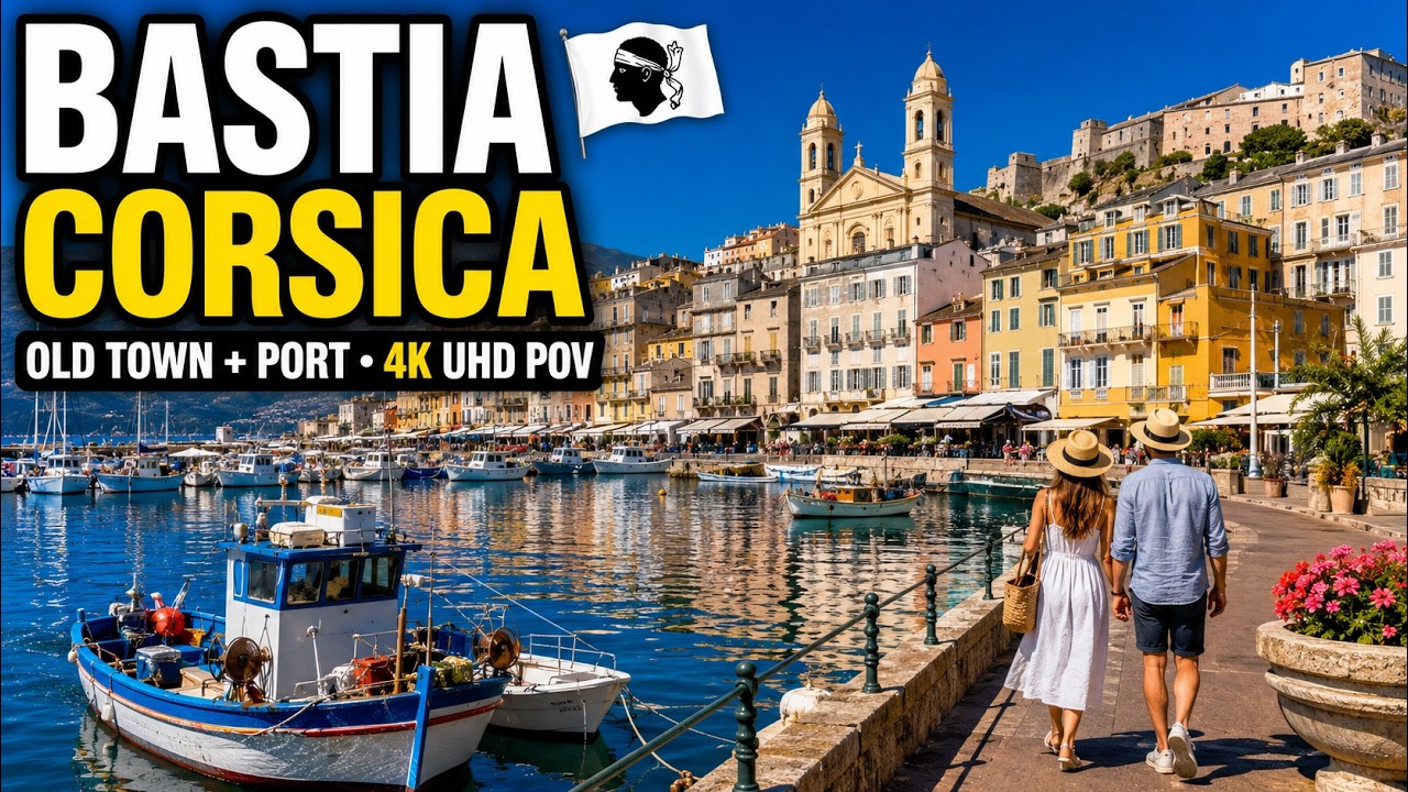 Bastia Old Town + Port (Corsica) | POV 4K UHD