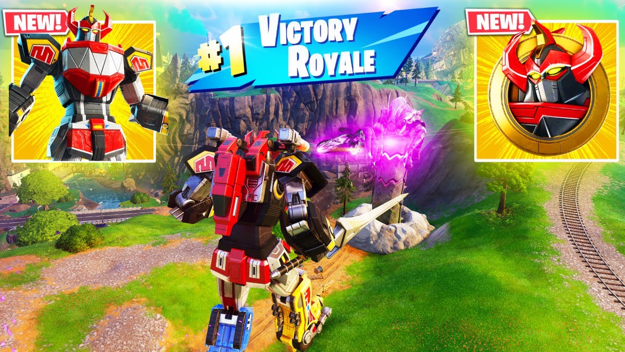 MEGAZORD vs NEW 3 MEDALLIONS & WEAPONS MYTHIC’S CHALLENGE NEW! (FORTNITE CHAPTER 6 SEASON 4)