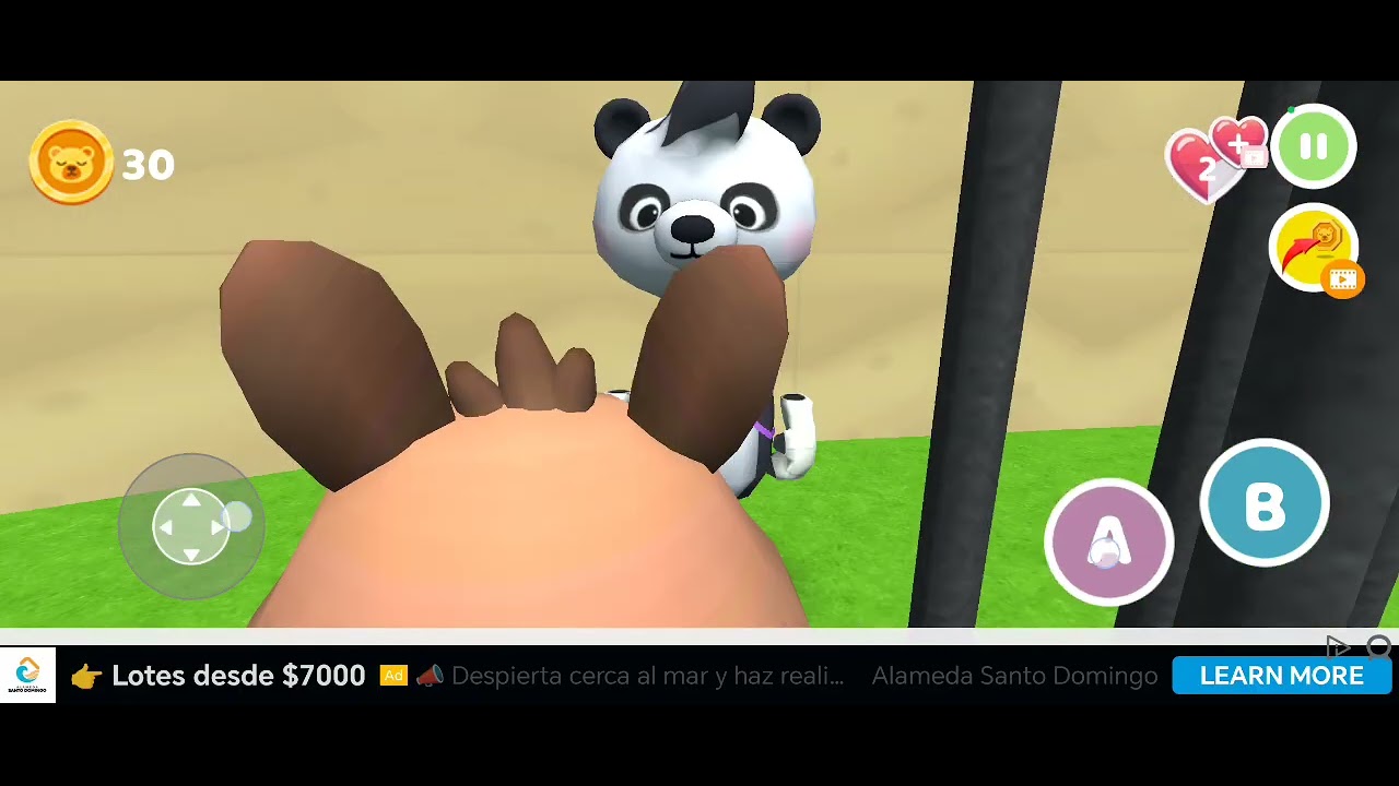 Jugando super panda aventure 