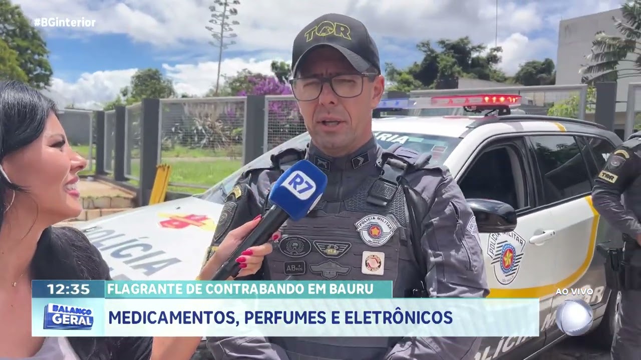 Flagrante de contrabando em Bauru: medicamentos, perfumes e eletrônicos
