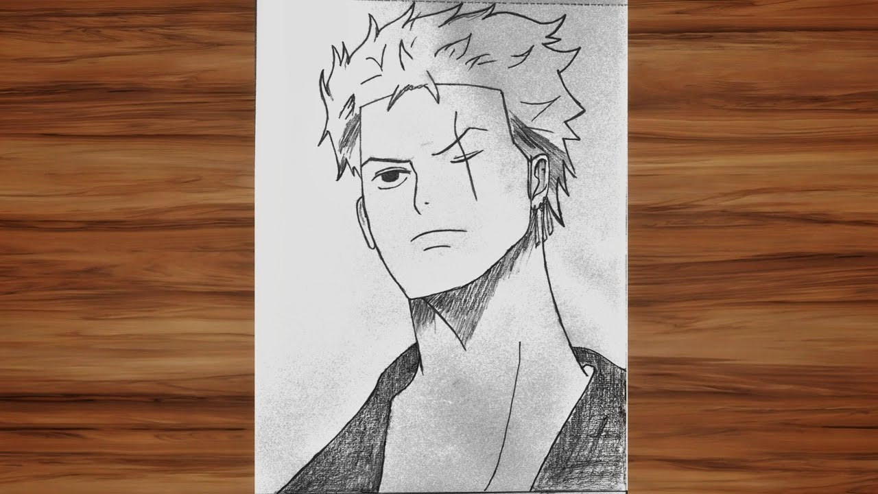 Roronoa Zoro Drawing Tutorial | How to Draw Zoro from One Piece Step by Step How to Draw Roronoa