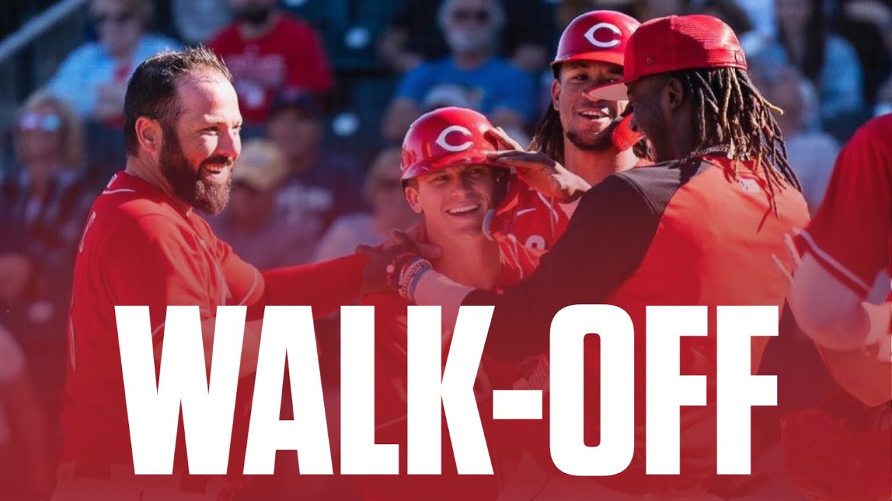 Reds&rsquo; Matt McClain Hits Walk-Off Home Run in First Spring Training Game!