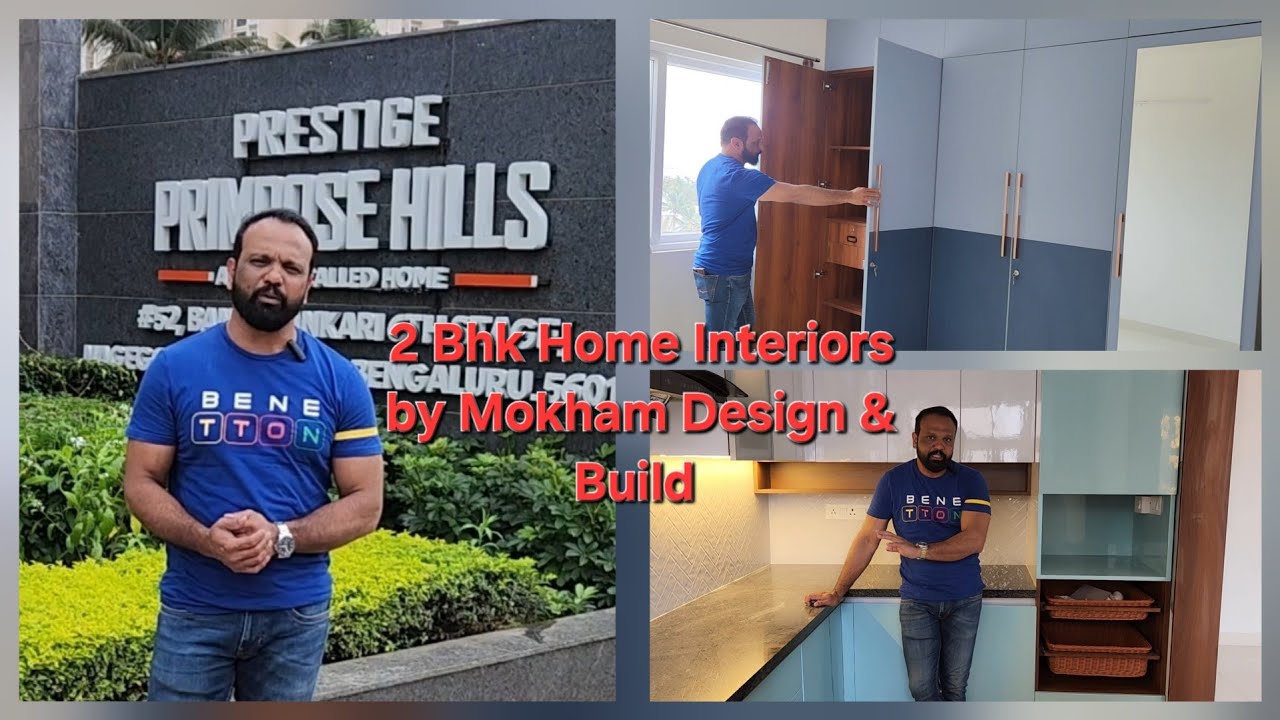 Prestige Primrose Hills 2 bhk home interiors in Bangaluru by Mokham Design & Build 