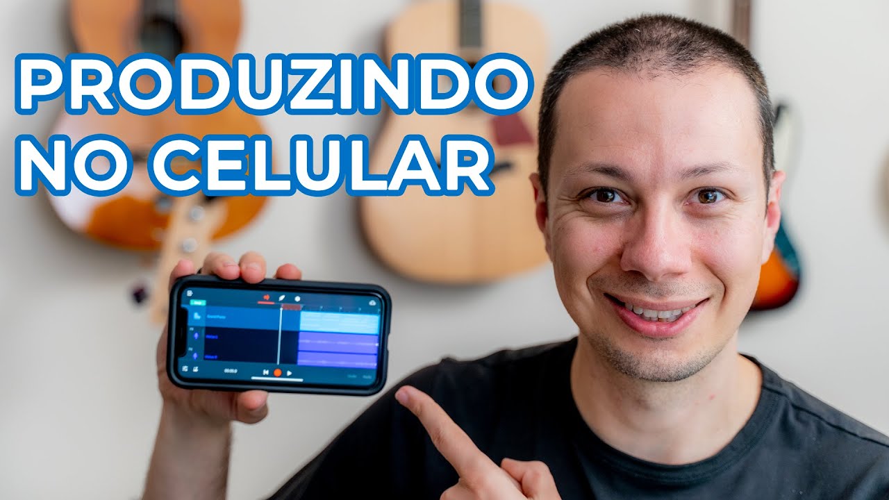 PRODUÇÃO MUSICAL NO CELULAR - Refiz Só os Loucos Sabem no BANDLAB - Como gravar violão e voz no cel.