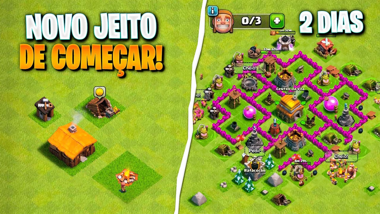 DO ZERO! JEITO CERTO DE COMEÇAR BEM NO CLASH OF CLANS EM 2023! - CLASH OF CLANS