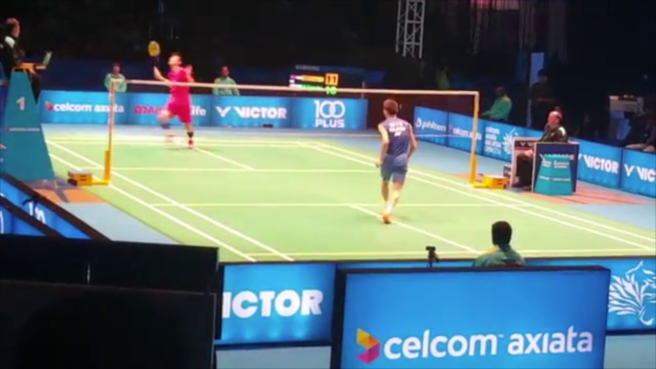 Lee Chong Wei OUTCLASSES Chen Long at Malaysian Open 2016! Nice Angle