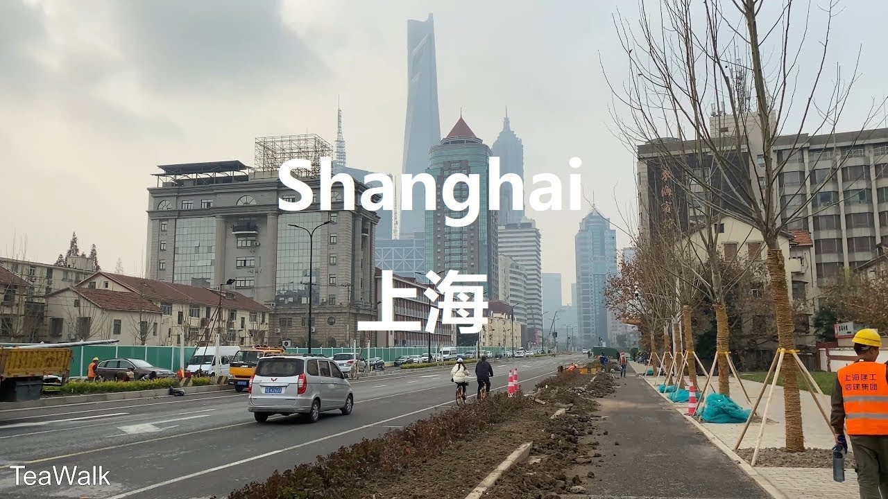 Shanghai  Pudong Avenue｜City  Tour 4K ｜Under construction｜Yangpu Bridge｜Lujiazui Financial City