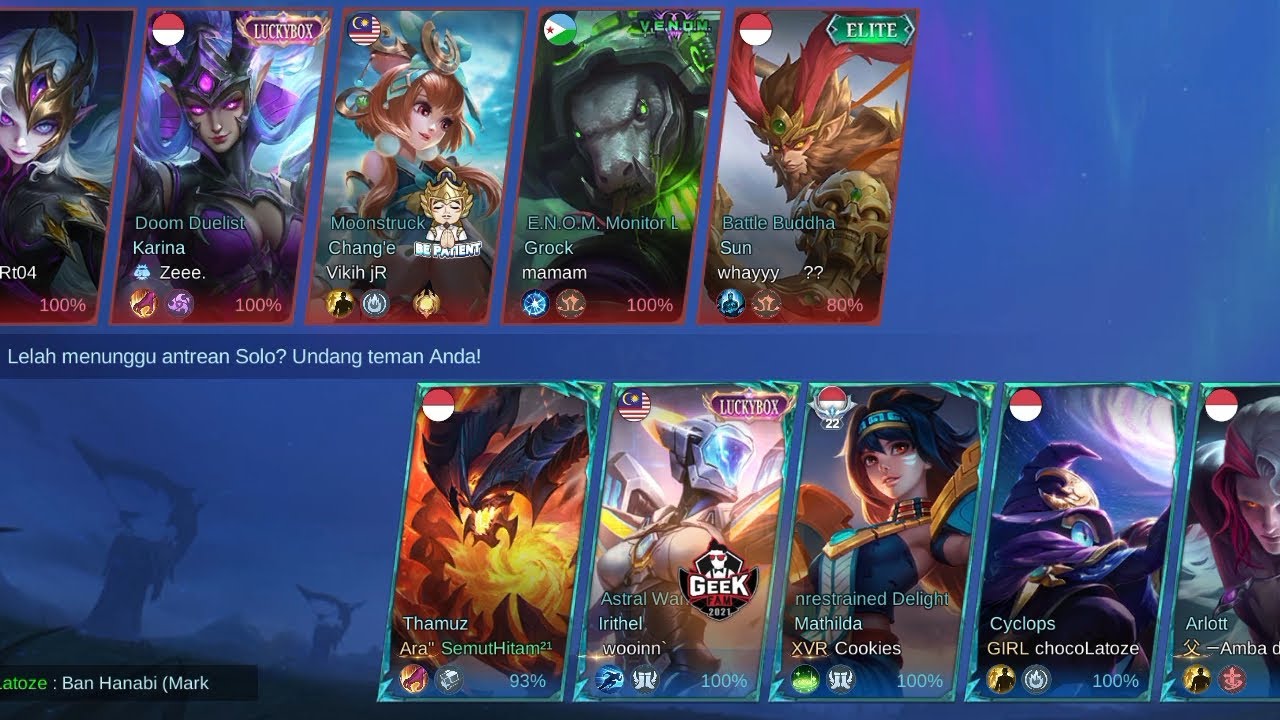 Bantai tipis² pakai thamuz [Mobille Legends]