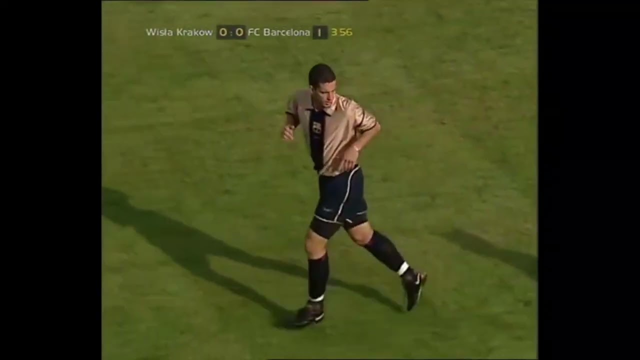 Wisła Kraków - Barcelona 3-4, 08.08.2001, El. LM 3 runda, 1 mecz