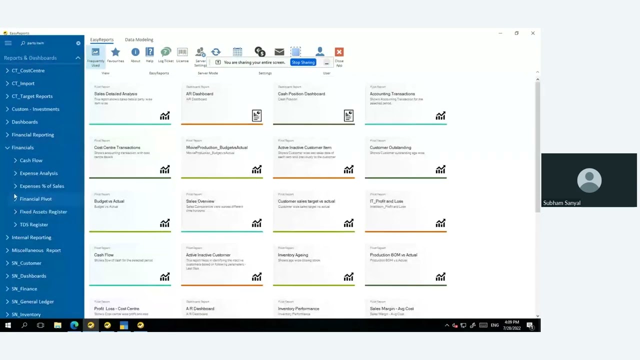 EasyReports BI for Tally Users - Webinar