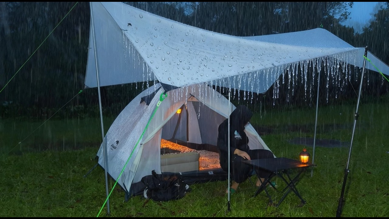 ⛈ СИЛЬНАЯ ПОГОДА, ГРОБЫ И ОЧЕНЬ СИЛЬНЫЙ ДОЖДЬ | РАССЛАБЛЯЮЩИЙ ДОЖДЬ | ASMR ‼