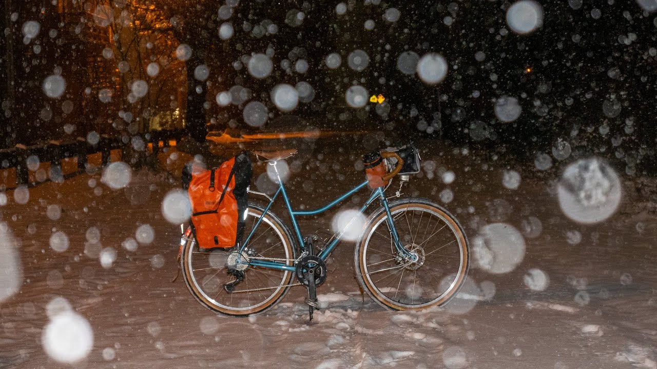 Let's go for a snowy bike ride