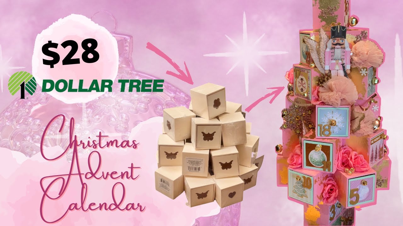 Рождественский адвент-календарь Disney DIY Dollar Tree