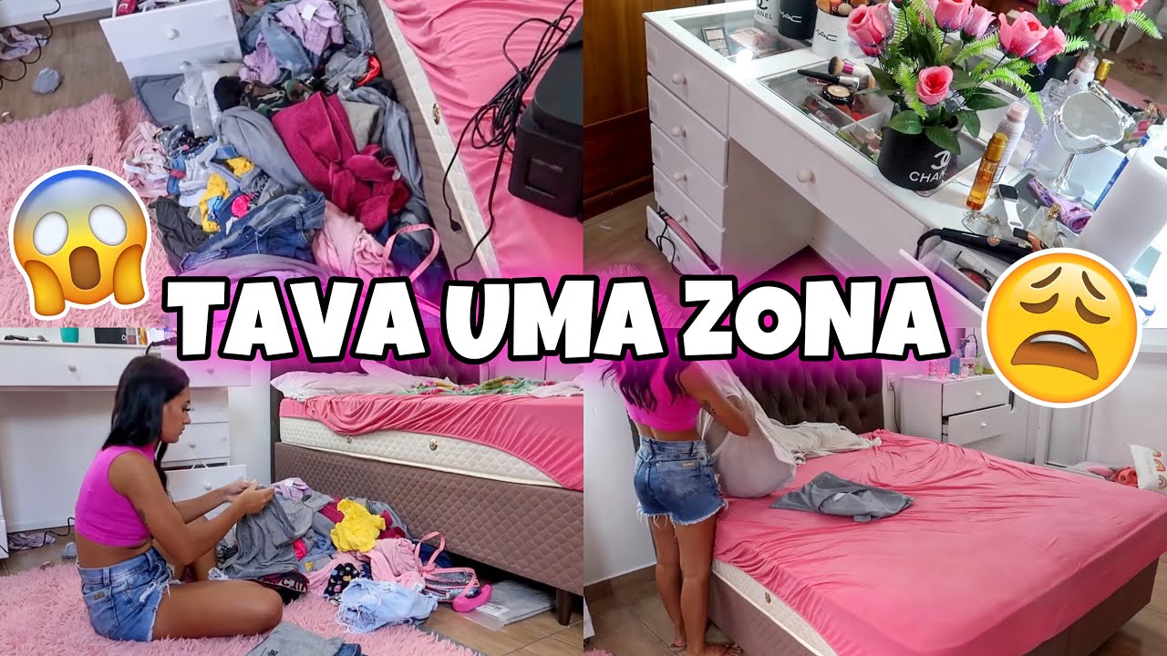 DIA DE FAXINA PESADA NO MEU QUARTO!!! *uma zonaaaa*