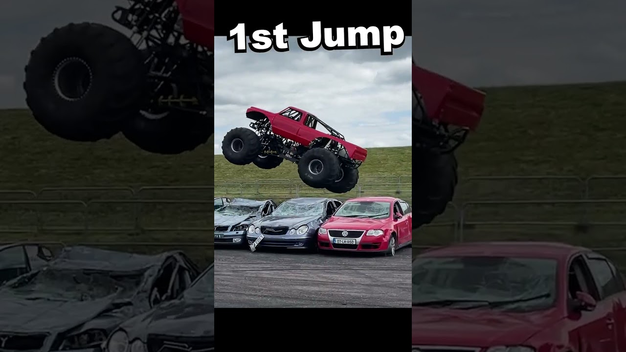 1st time Monster Truck Jump