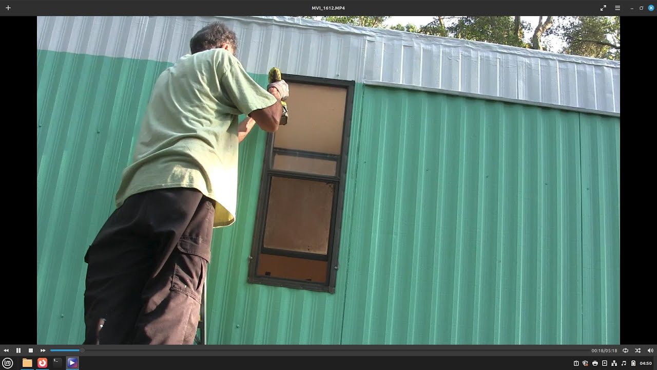 Mobile home rehab 25. Bathroom window reinstall