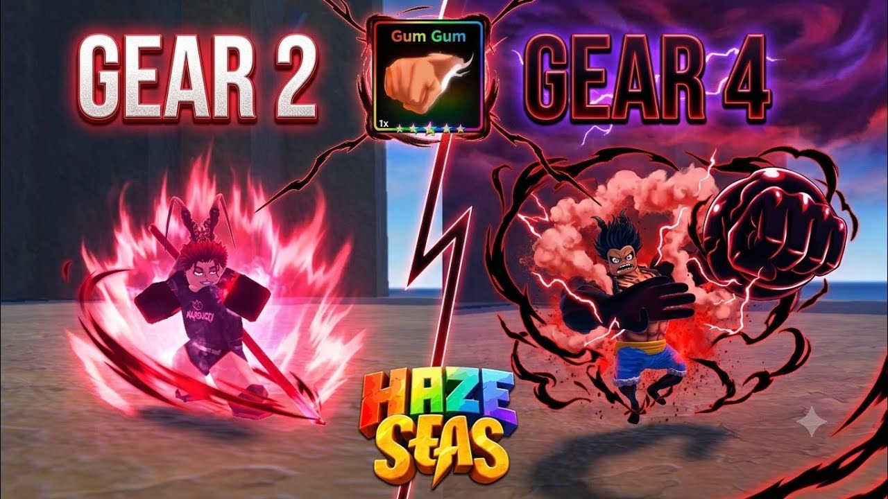 HAZE SEAS - SHOWCASE GUM GEAR 2 AND GEAR 4 ROBLOX !!! 