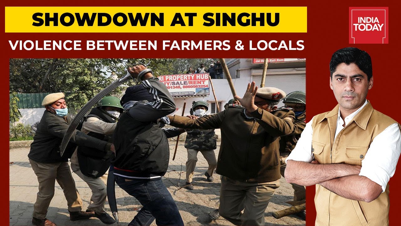 Unprecedented Violence At Singhu Border Between Farmers & Locals | India First (Full Video)