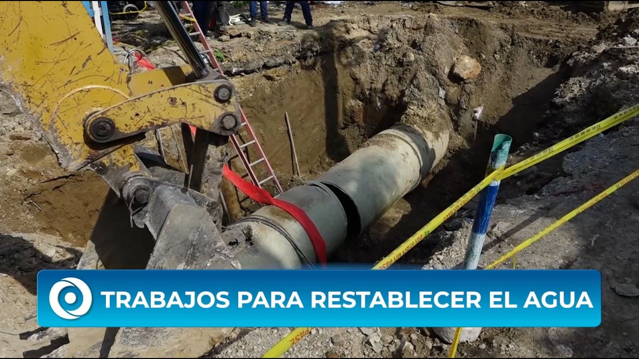 Reparaciones tras nuevo daño en tubería del acueducto de Cartagena