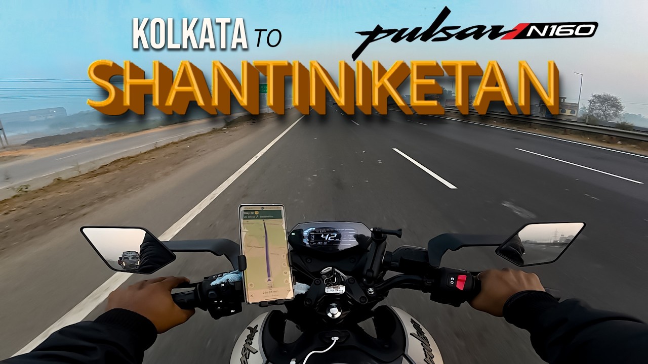 Kolkata To Shantiniketan Part1| Highway Ride Pulsar N160 | ASMR | DJI OSMO Action 5 Pro NH19 #ride26