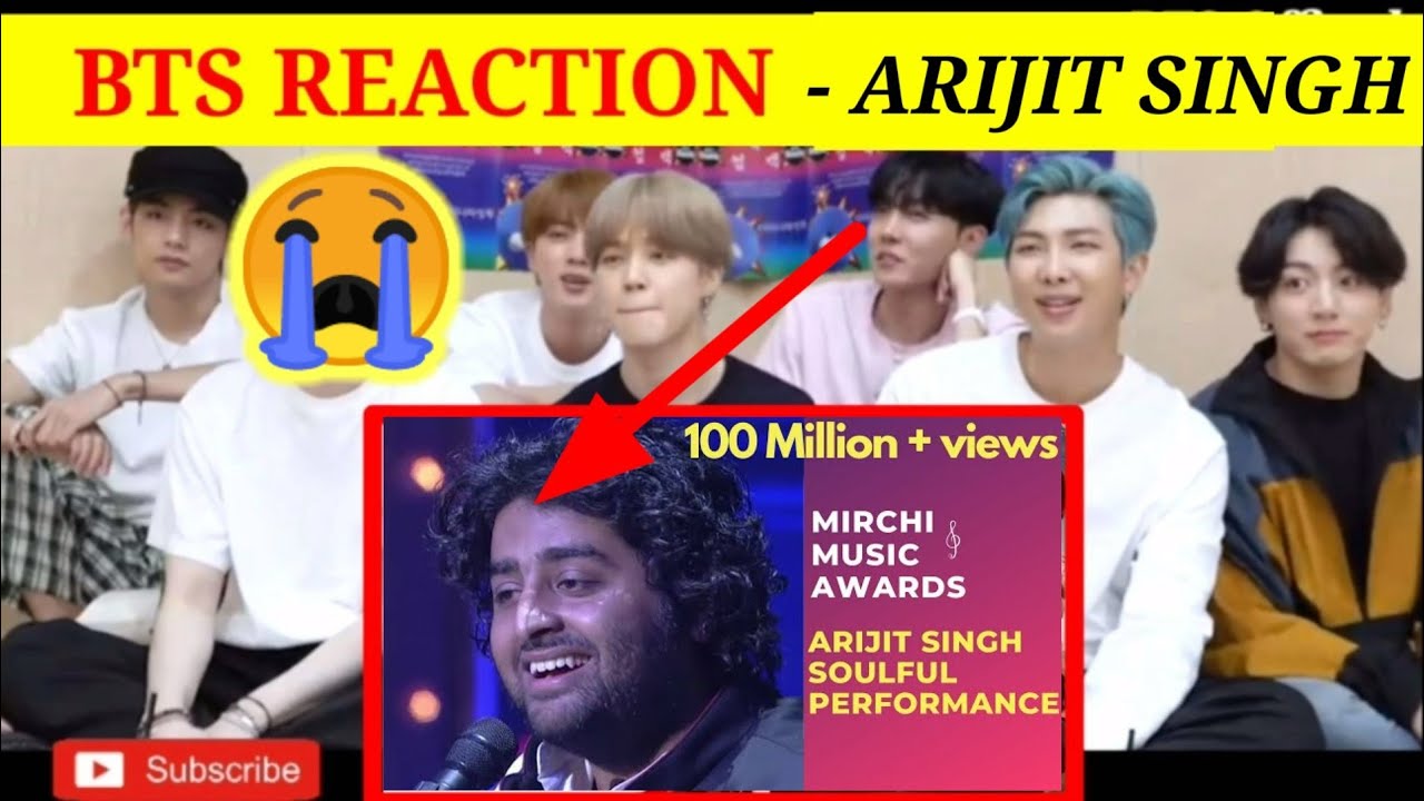 BTS REACTION TO ARIJIT SINGH LIVE PERFORMANCE | ARIJIT SINGH REACTION | BOLLYWOOD REACTION