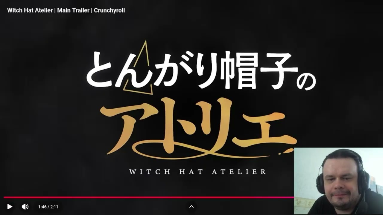 Anime trailer REACTION - Witch Hat Atelier #witchhatatelier