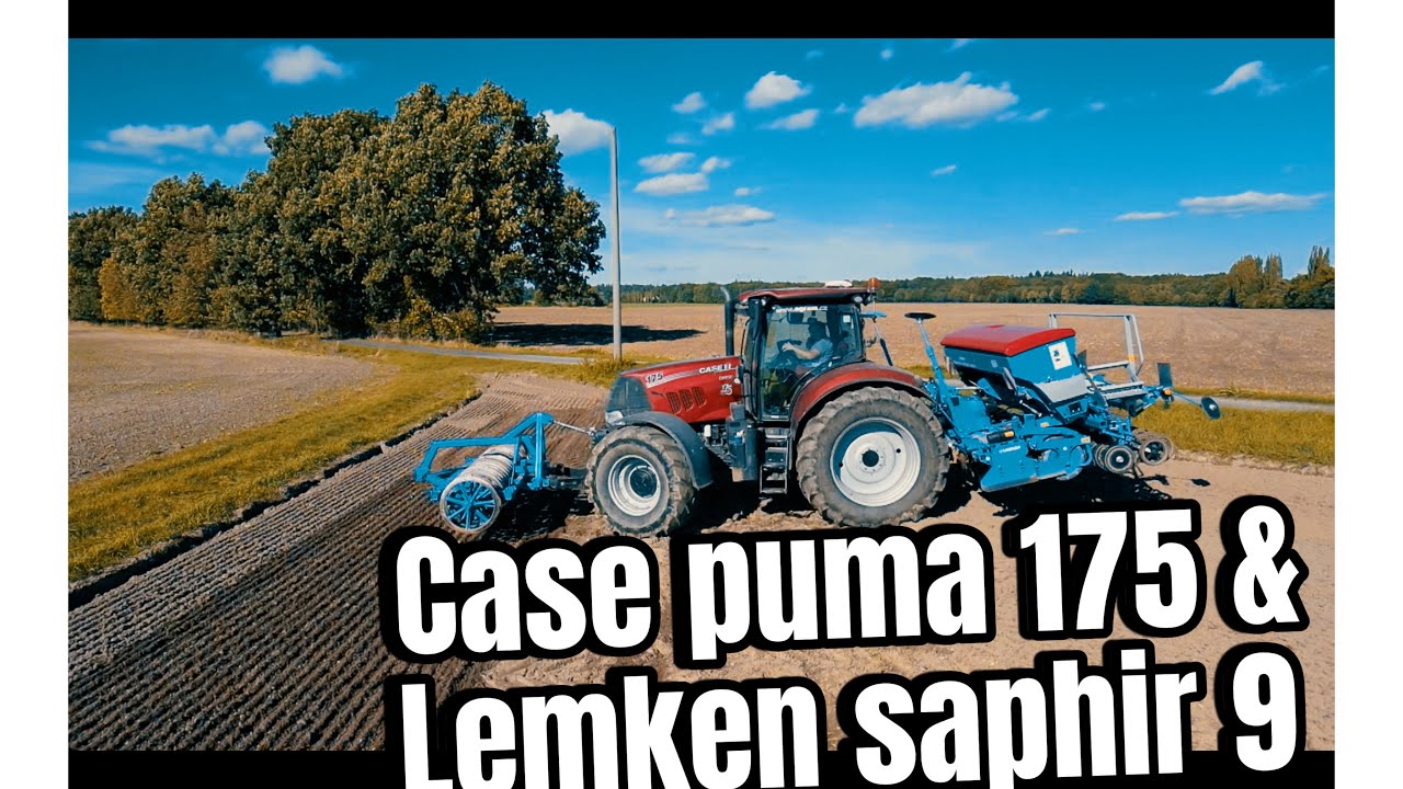 Case puma 175 ☘️& Lemken saphir 9 💙 parádní secí kombinace