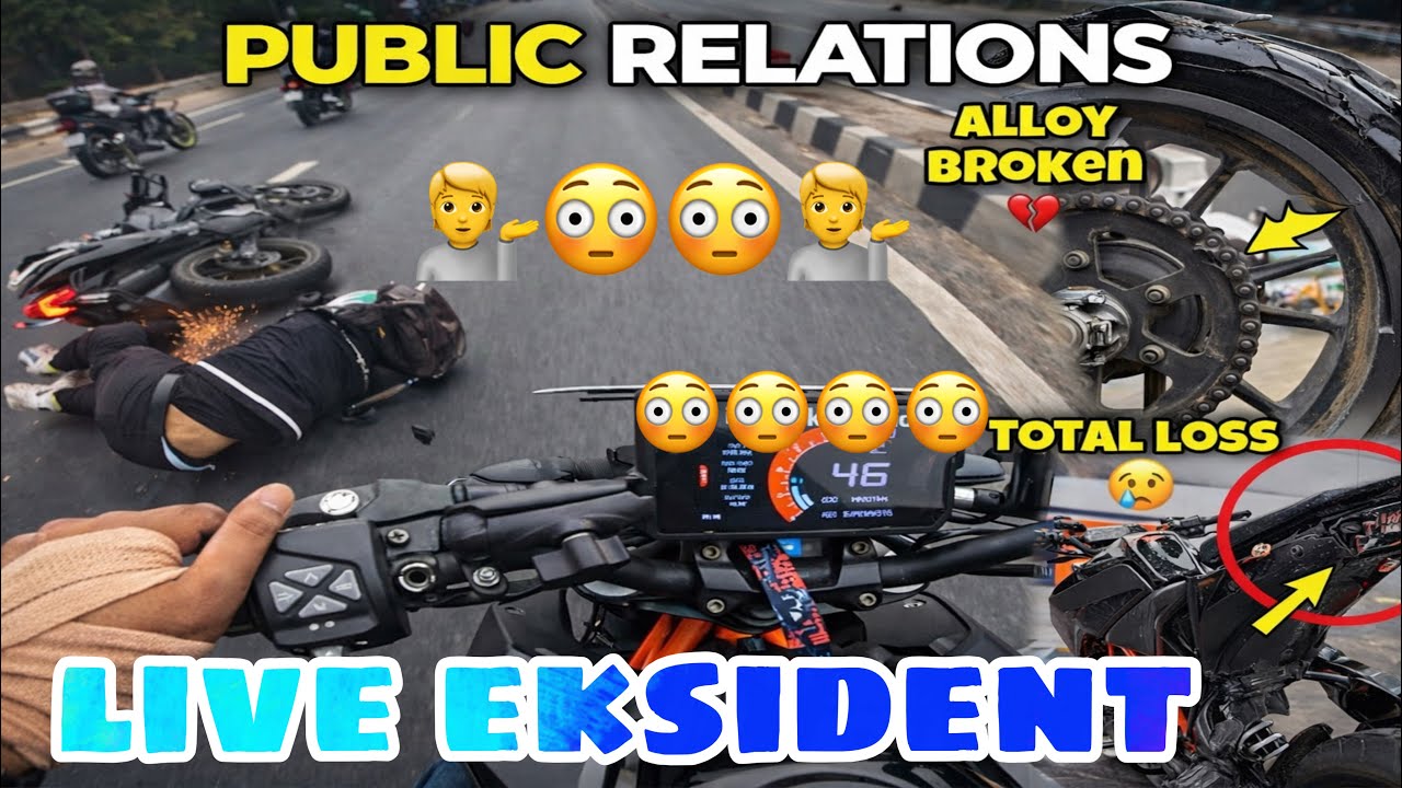 Aaj Bach Gaya 😰 | Bike Ride Accident Reality #hyperride #publicreactin #rider #bikevlog #motovlog