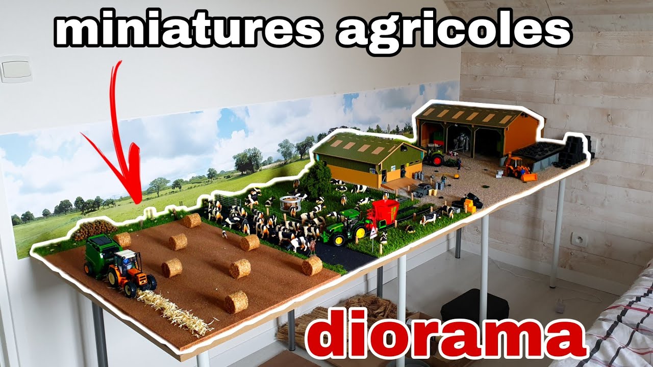 Diorama miniatures agricoles 1/32