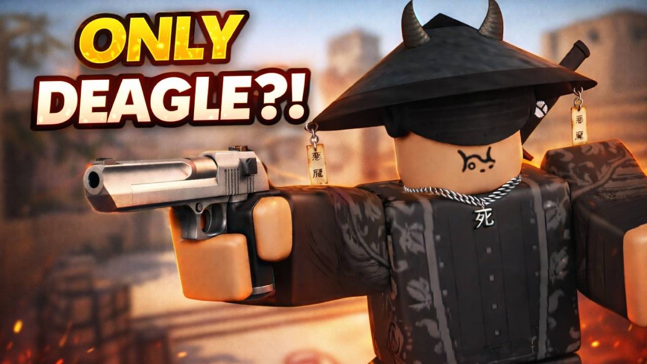 I Used ONLY A Deagle In BloxStrike…